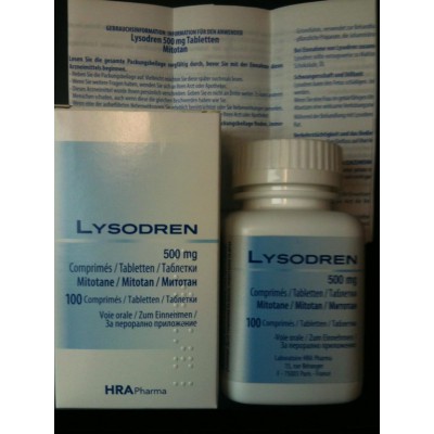 Фото препарата Митотан (Лизодрен Lysodren) 500 мг/100 таблеток